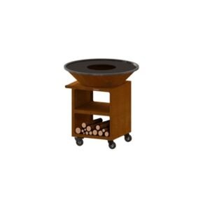Braséro plancha Oyat 98 cm Pro Storage Cognac