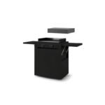 Plancha gaz Forge Adour Modern 60 acier noir sur chariot + capot
